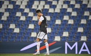Ronaldo lors de Sassuolo-Juventus, le 15 juillet 2020.