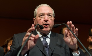 Paris le 12 janvier 2012. Hotel de region. Discours des voeux de Jean Paul Huchon president de la region ile de France.