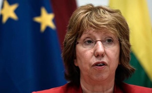 La chef de la diplomatie européenne Catherine Ashton, à Athènes le 5 avril 2014