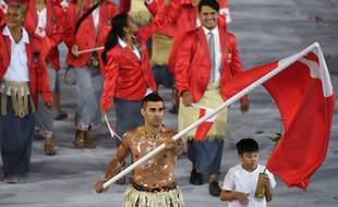 Pita Taufatofua, sportif originaire des Tonga, était déjà le porte-drapeau de son pays lors de la cérémonie d'ouverture des Jeux Olympiques à Rio.