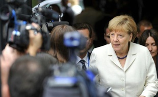 La chancelière allemande Angela Merkel le 12 juillet 2015 à Bruxelles