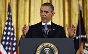 Barack Obama lors de sa grande conférence de presse du 14 novembre 2012.
