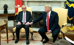 Jean-Claude Juncker et Donald Trump le 25 juillet 2018, à Washington.