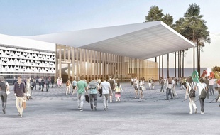 Visuel de synthèse du projet prévu pour 2019 sur le parc des Expositions de Bordeaux Lac.