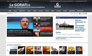 Capture d'écran du site du Gorafi, le 12 septembre 2013.