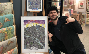 Passionné par le dessin et les plans de métro, Alexis Carlier a mêlé ses deux passions pour développer son propre univers.