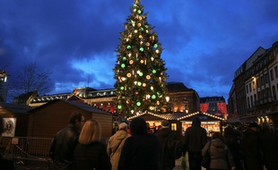 Strasbourg le 26 novembre 2017. Illustrations marché de Noël.