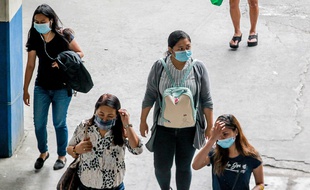 Des masques de protection en Chine, illustration