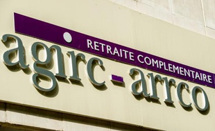 Le logo des régimes de retraites complémentaires Agirc-Arrco