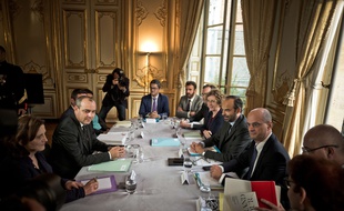 Laurent Berger, le secrétaire général de CFDT face aux ministres du gouvernement (image d'illustration).
