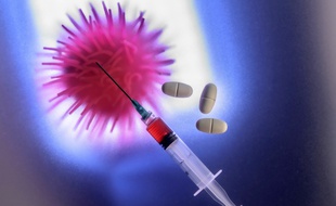 Traitements contre le coronavirus (illustration).