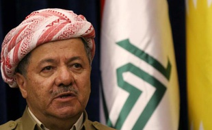 Le principal dirigeant de la région autonome du Kurdistan irakien, Massoud Barzani, le 8 décembre 2015 à Erbil