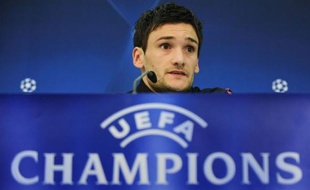 Hugo Lloris, à la veille de la demi-finale de Ligue des champions contre le Bayern, le 20 avril 2010.