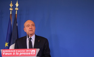 Alain Juppé, le 8 janvier 2016 à l'hôtel de ville de Bordeaux lors des voeux à la presse