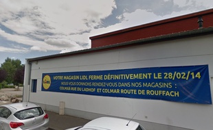 L'ancien magasin Lidl de la route de Neuf-risach, à Colmar, en 2014