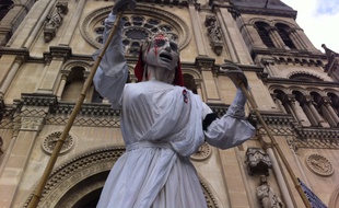 La marionette de la République dans le cortège du 11 janvier 2015