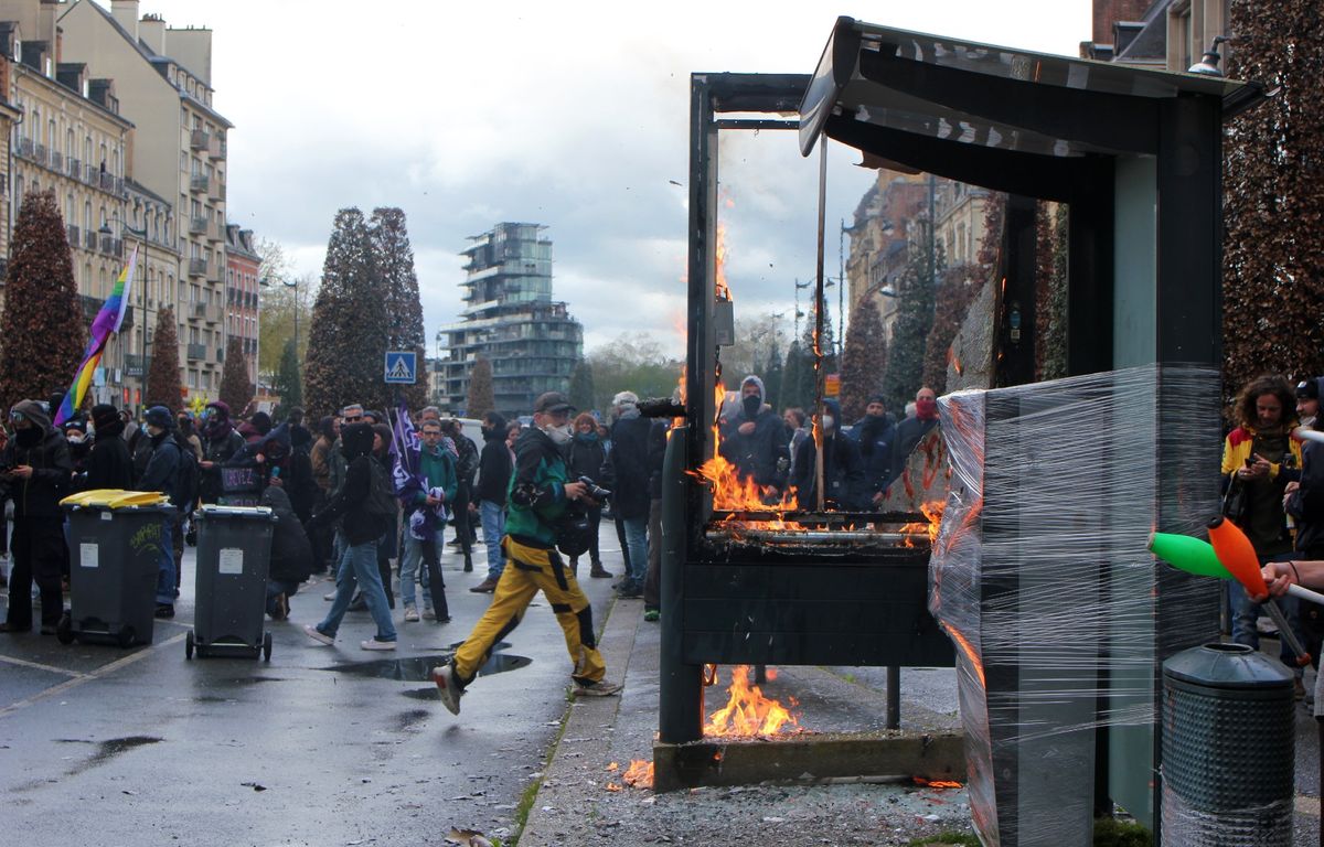 Manifestations à Rennes : Le mobilier dégradé ne sera plus remplacé