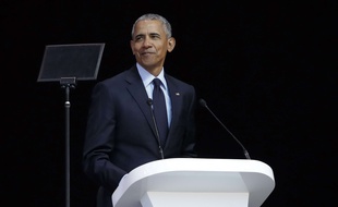 Barack Obama à Johannesburg, le 17 juillet 2018 (illustration).