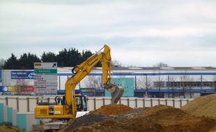 Illustration du chantier de construction de la seconde ligne de métro.