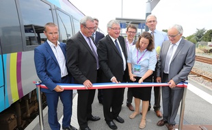 Inauguration des deux lignes modernisées à Sainte-Pazanne le 30 aout 2015
