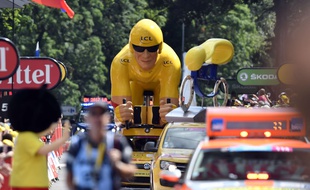 La caravane du Tour de France 2017 lors de l'arrivée a Longwy, en Meurthe-et-Moselle, le 3 juillet 2017.