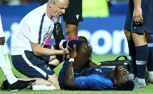 Jonathan Bamba est sorti sur blessure contre l'Angleterre