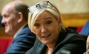 Marine Le Pen n'a pas été convaincue par les propos d'Emmanuel Macron