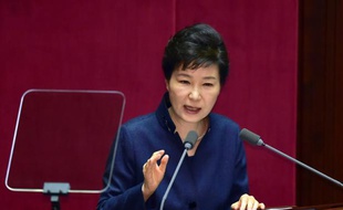 La présidente sud-coréenne Park Geun-Hye, le 16 février 2016 à Séoul