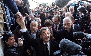 Nicolas Sarkozy à Châtelaillon, en Charente-Maritime, le 30 janvier 2014.