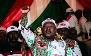 Le président burundais, Pierre Nkurunziza, le 16 mai 2020 à Bujumbura.