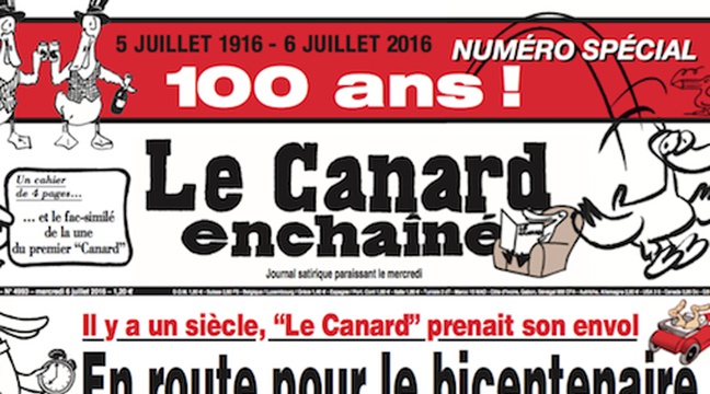La Une Du Canard Enchainé Aujourd Hui «Le Canard enchaîné» fête ses 100 ans... une deuxième fois