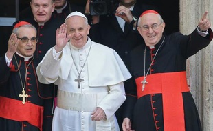 Le pape François au Vatican le 14 mars 2013.