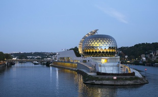 La Seine musicale à Boulogne-Billancourt, bâtiment conçu par l'architecte japonais Shigeru Ban et son associé Jean de Gastines. (Illustration)