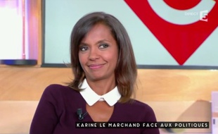 Karine Le Marchand sur le plateau de «C à vous»