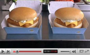 Publicité pour le Filet-O-Fish de McDo.