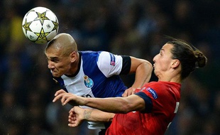 L'attaquant du PSG Zlatan Ibrahimovic, le 3 octobre 2012, à Porto.