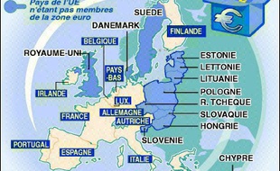 La croissance a ralenti dans la zone euro au quatrième trimestre 2005 à 0,3%, contre 0,6% au trimestre précédent, selon une première estimation publiée mardi par l'office européen des statistiques Eurostat.