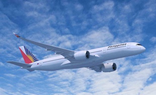 Une des futurs A350 de la compagnie Philippines Airlines.