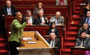 Christiane Taubira à l'Assemblée nationale le 29 janvier 2013.