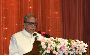 Le président du Bangladesh Md Abdul Hamid à Dacca le 7 juin 2015