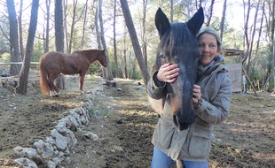 Filou du Paradis a été le premier cheval à bénéficier des soins d’Equilibre Cavalcade.