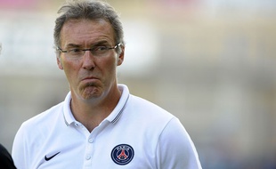 Laurent Blanc lors du match contre Nice le 23 juillet 2014.