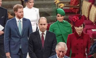 La famille royale britannique à Londres le 9 mars 2020.
