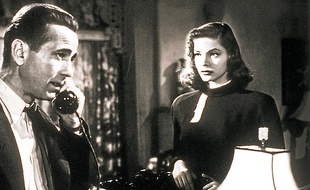 Bogart et Bacall dans Le Grand Sommeil, adapté de Raymond Chandler.