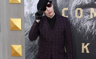 Le chanteur Marilyn Manson à l'avant-première de King Arthur: Legend of the Sword à Los Angeles