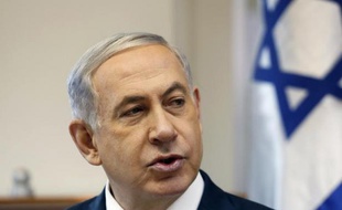 Le Premier ministre israélien Benjamin Netanyahu le 28 décembre 2014 dans son bureau à Jérusalem