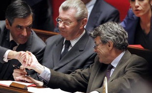 François Fillon et Jean-Louis Borloo, à l'Assemblée nationale, le 2 novembre 2010.