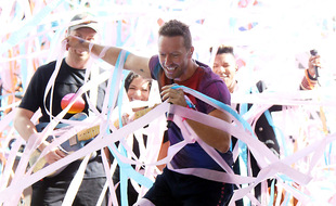 Le chanteur Chris Martin et son groupe Coldplay