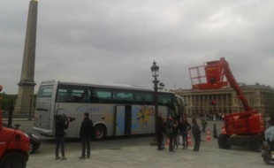 Place de la Concorde, dimanche 6 mai 2012.