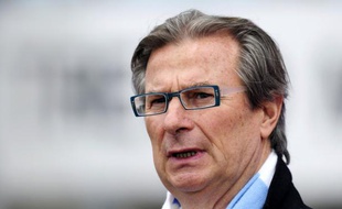 Le président du Racing-Metro, Jacky Lorenzetti, 27 mars 2010 à Brive.